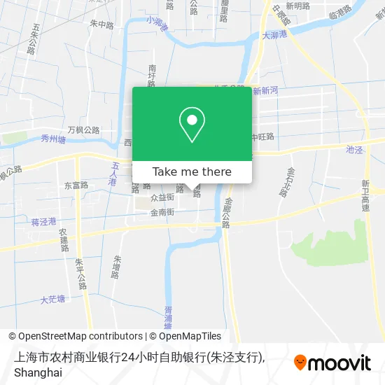 上海市农村商业银行24小时自助银行(朱泾支行) map