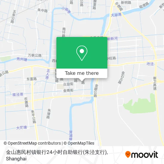 金山惠民村镇银行24小时自助银行(朱泾支行) map