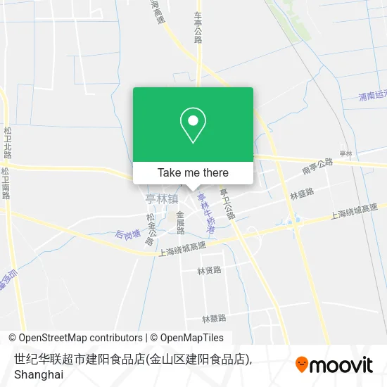 世纪华联超市建阳食品店(金山区建阳食品店) map
