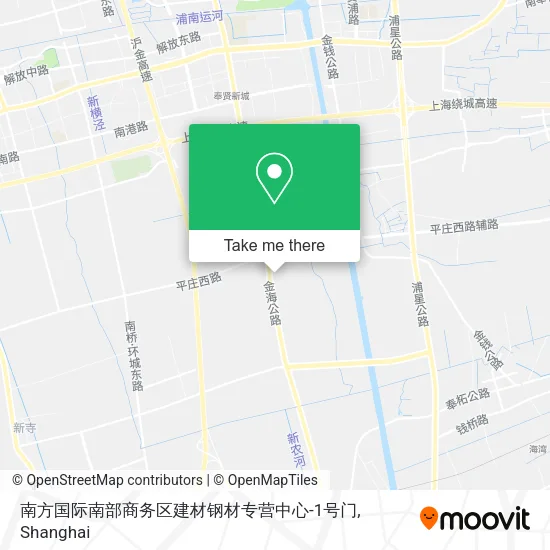 南方国际南部商务区建材钢材专营中心-1号门 map