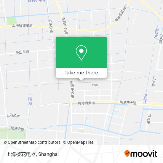 上海樱花电器 map