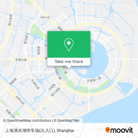 上海滴水湖停车场(出入口) map