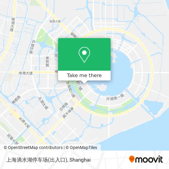 上海滴水湖停车场(出入口) map