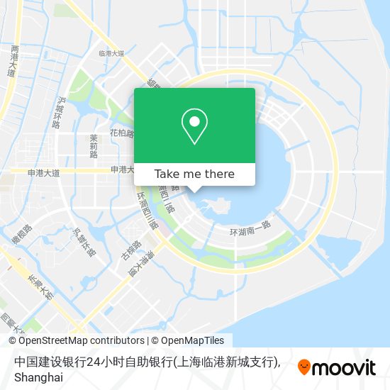 中国建设银行24小时自助银行(上海临港新城支行) map