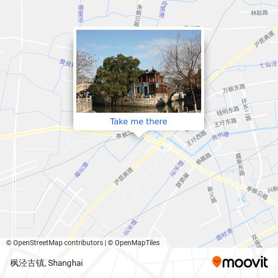 枫泾古镇 map