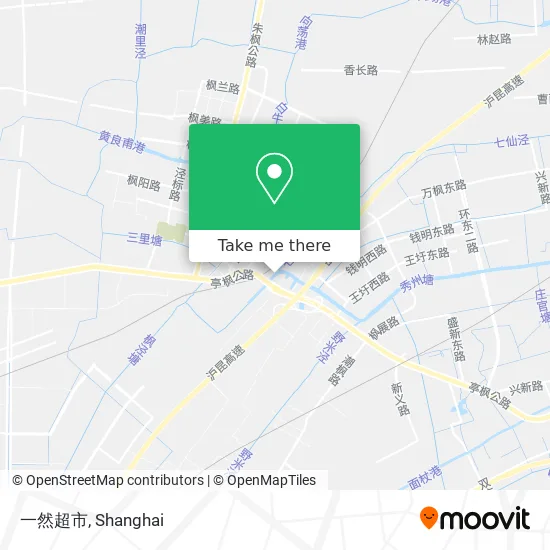 一然超市 map