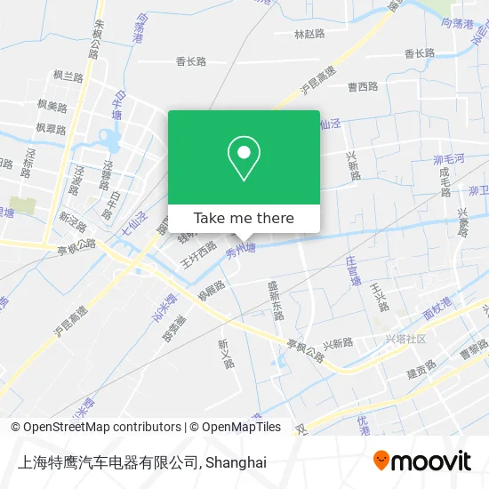 上海特鹰汽车电器有限公司 map