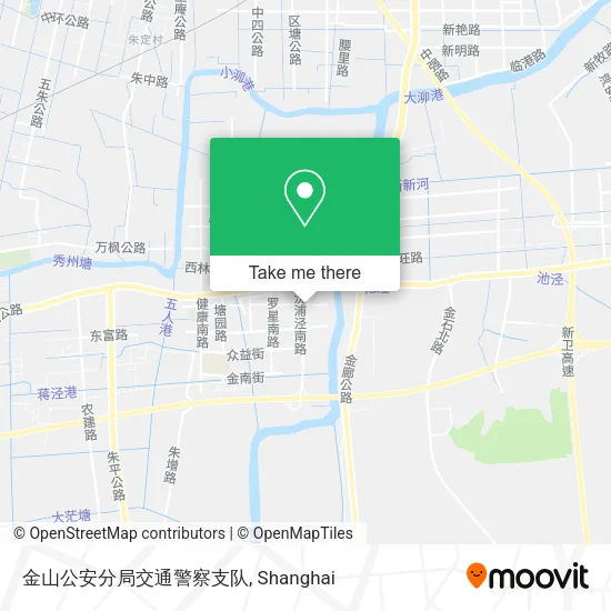 金山公安分局交通警察支队 map