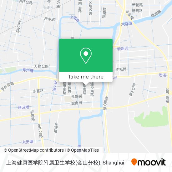 上海健康医学院附属卫生学校(金山分校) map