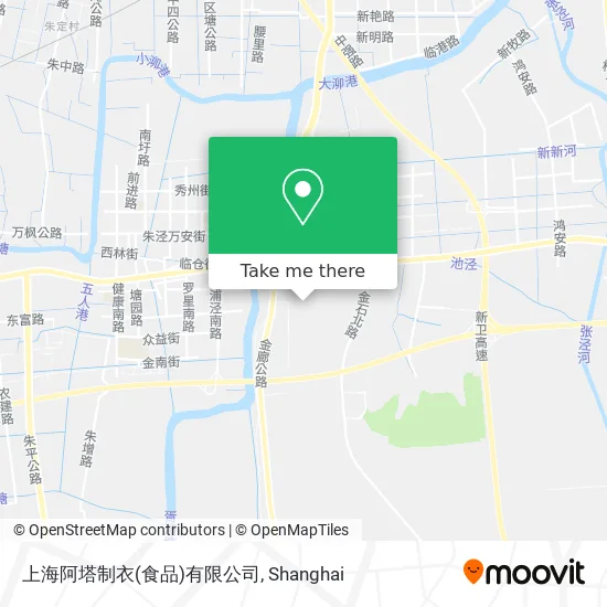 上海阿塔制衣(食品)有限公司 map