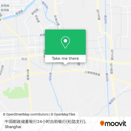 中国邮政储蓄银行24小时自助银行(松隐支行) map