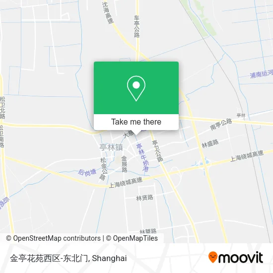 金亭花苑西区-东北门 map