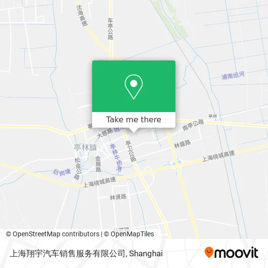 上海翔宇汽车销售服务有限公司 map