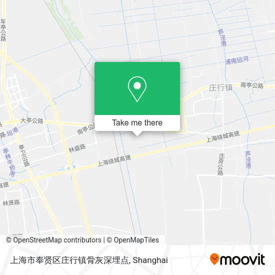 上海市奉贤区庄行镇骨灰深埋点 map