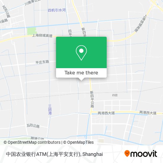 中国农业银行ATM(上海平安支行) map