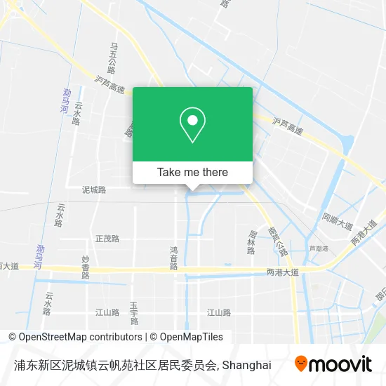 浦东新区泥城镇云帆苑社区居民委员会 map