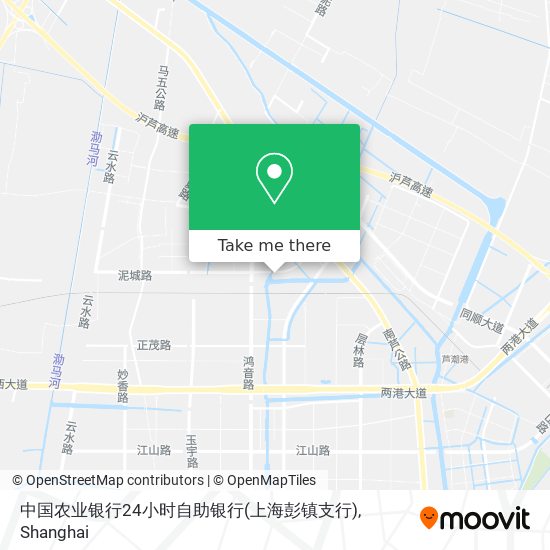 中国农业银行24小时自助银行(上海彭镇支行) map