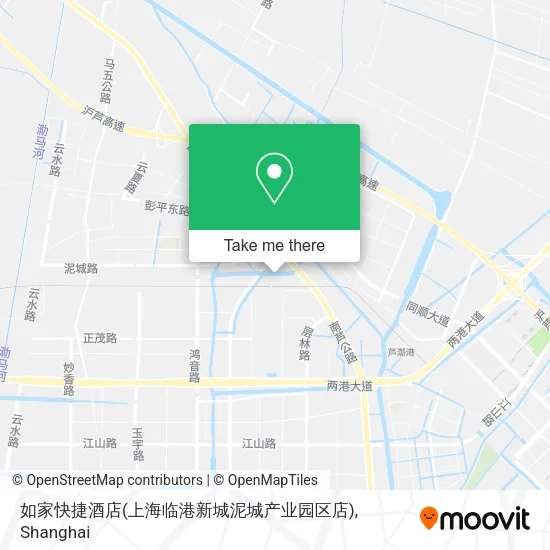 如家快捷酒店(上海临港新城泥城产业园区店) map