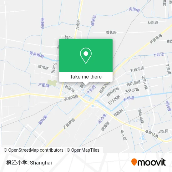 枫泾小学 map