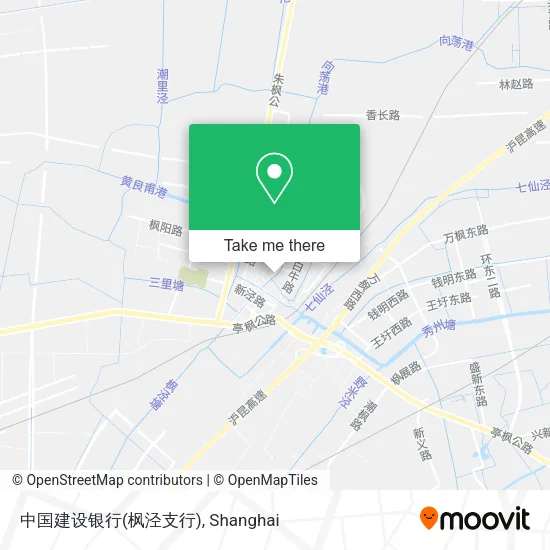 中国建设银行(枫泾支行) map