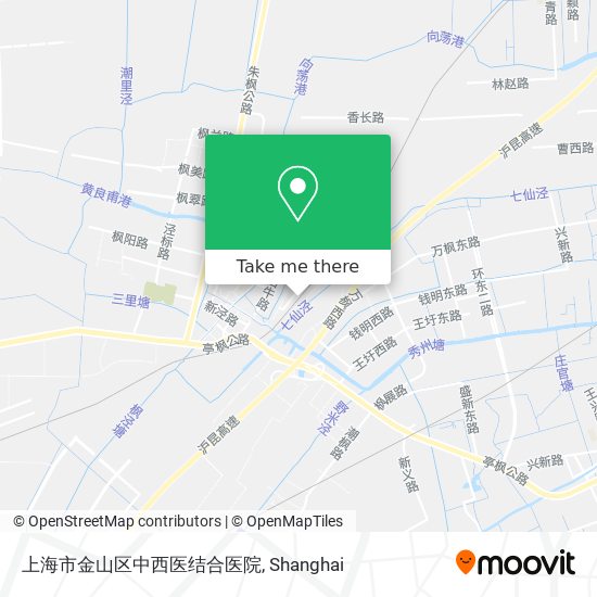 上海市金山区中西医结合医院 map