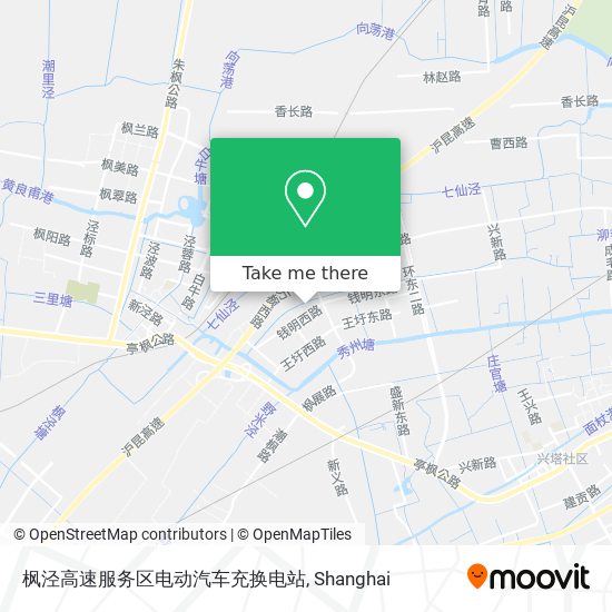 枫泾高速服务区电动汽车充换电站 map