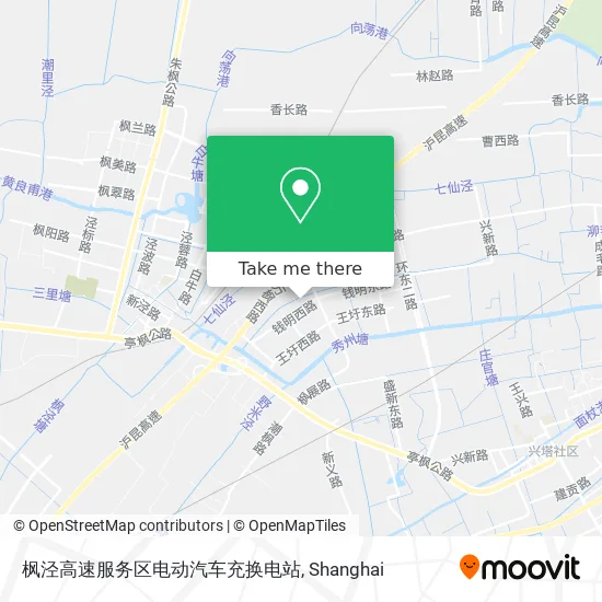 枫泾高速服务区电动汽车充换电站 map