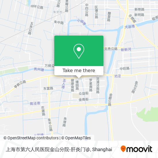 上海市第六人民医院金山分院-肝炎门诊 map