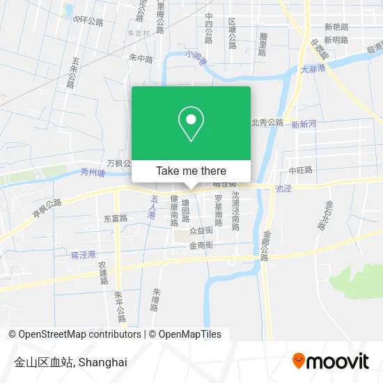 金山区血站 map