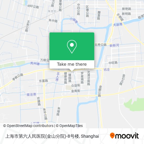 上海市第六人民医院(金山分院)-8号楼 map