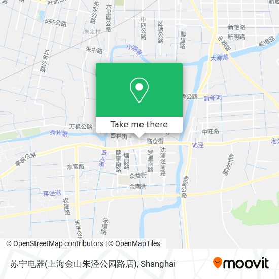 苏宁电器(上海金山朱泾公园路店) map