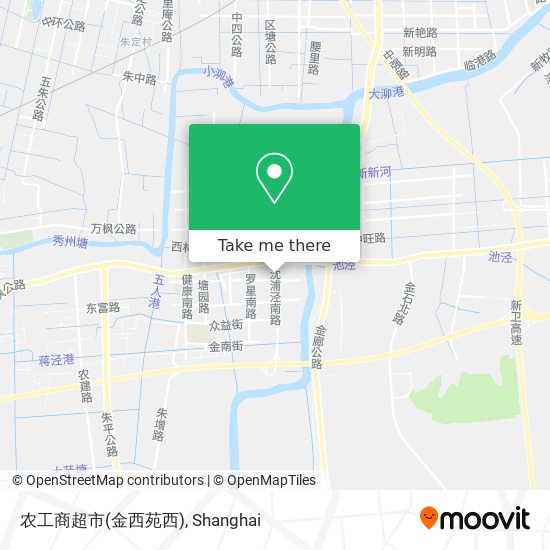 农工商超市(金西苑西) map