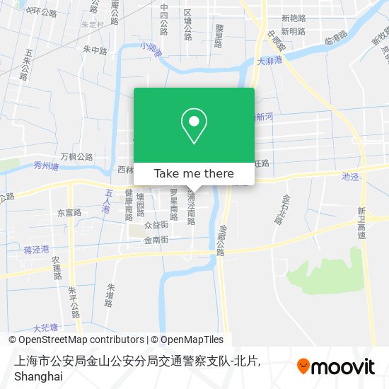 上海市公安局金山公安分局交通警察支队-北片 map