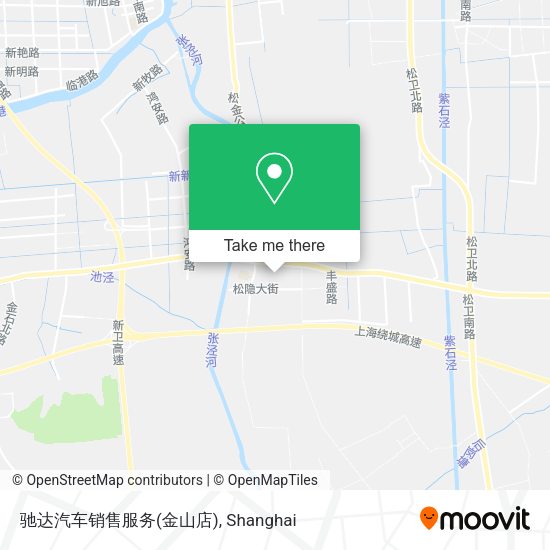 驰达汽车销售服务(金山店) map