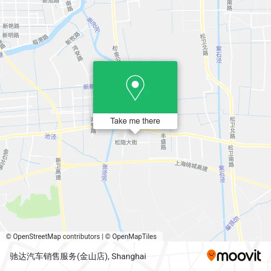 驰达汽车销售服务(金山店) map