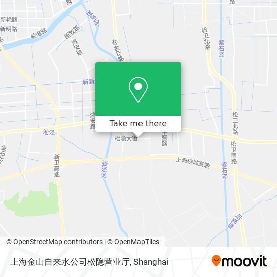 上海金山自来水公司松隐营业厅 map