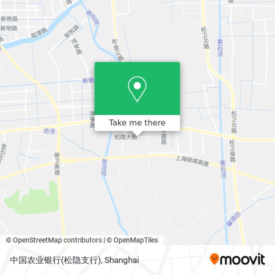中国农业银行(松隐支行) map
