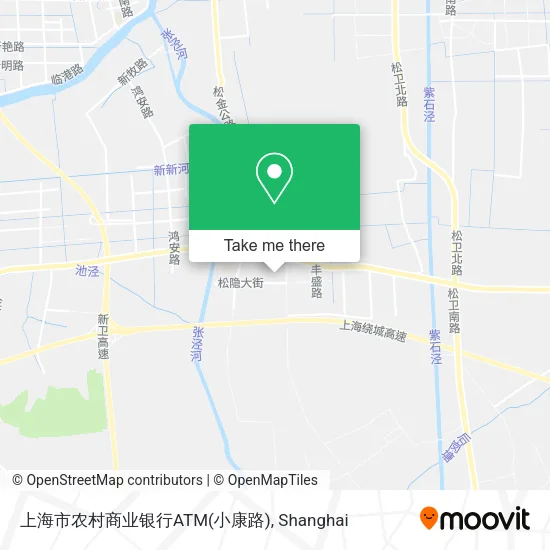 上海市农村商业银行ATM(小康路) map
