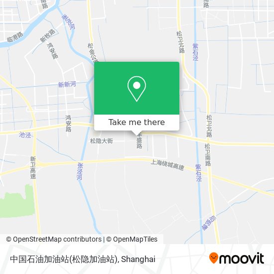 中国石油加油站(松隐加油站) map