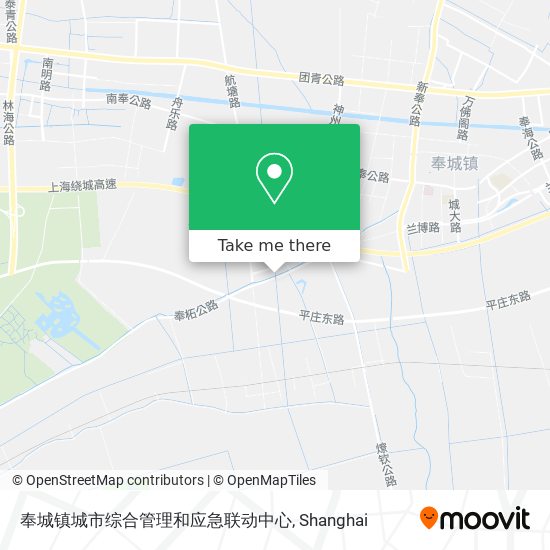 奉城镇城市综合管理和应急联动中心 map