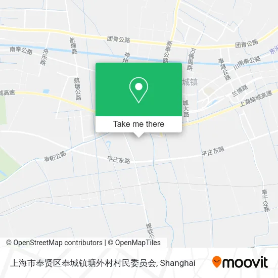 上海市奉贤区奉城镇塘外村村民委员会 map