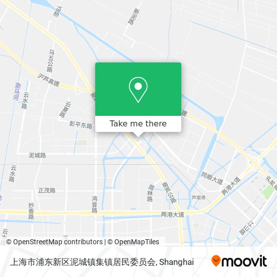 上海市浦东新区泥城镇集镇居民委员会 map