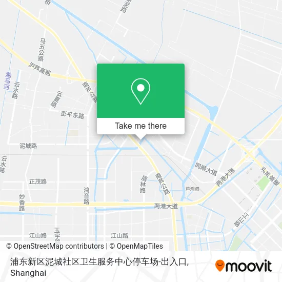 浦东新区泥城社区卫生服务中心停车场-出入口 map