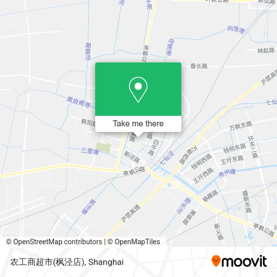 农工商超市(枫泾店) map