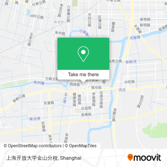 上海开放大学金山分校 map