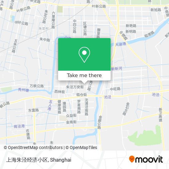 上海朱泾经济小区 map