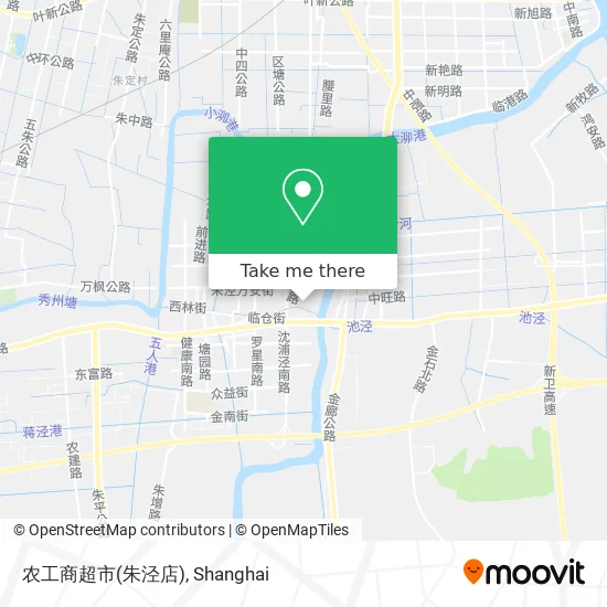 农工商超市(朱泾店) map