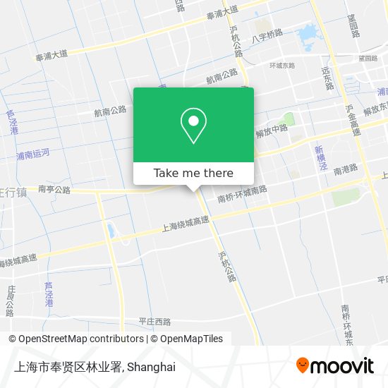 上海市奉贤区林业署 map