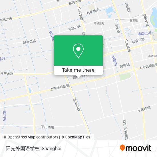 阳光外国语学校 map
