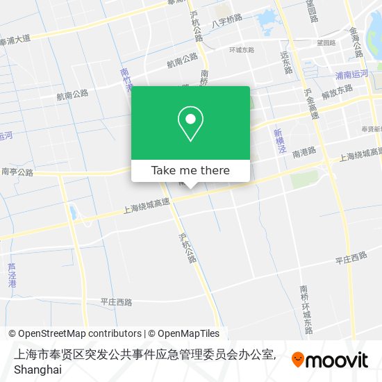 上海市奉贤区突发公共事件应急管理委员会办公室 map